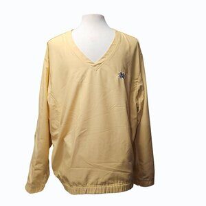 Cutter and Buck Mens CB WindTec Yellow Notre Dame Golf Pullover XXL